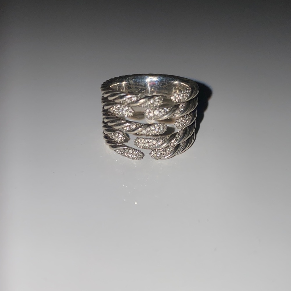 David Yurman Five Row Willow Diamond Ring